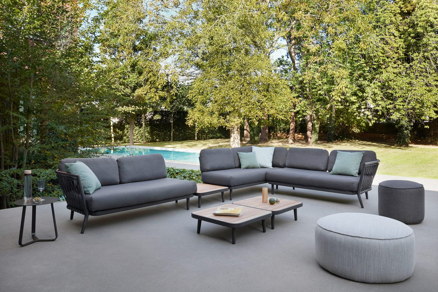 Ridge Rope Modular Single-Seat Sofa– Lava Frame | Moss & Timber