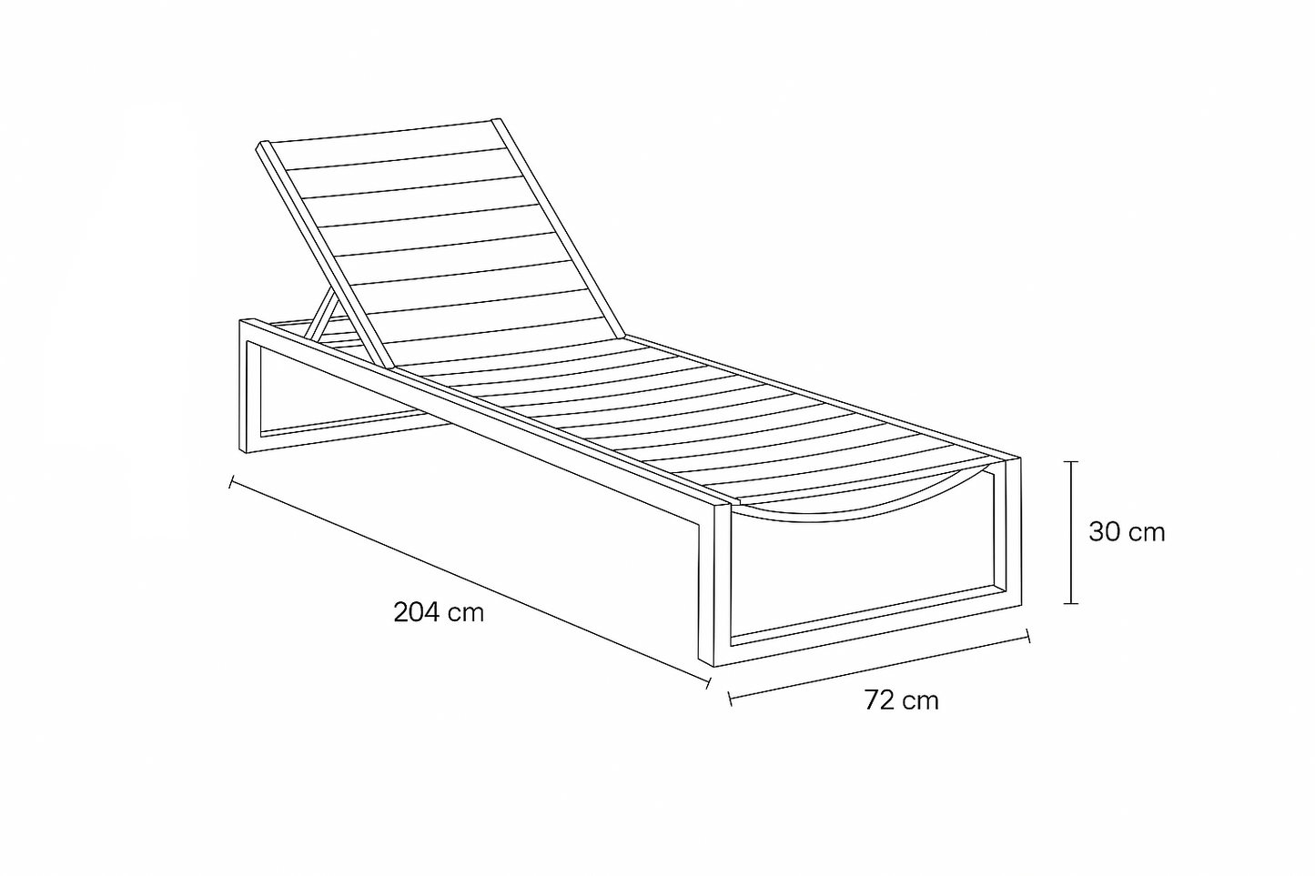 Aluminum & Textylene Sunlounger with Wheels – White & Lava Options | Moss & Timber