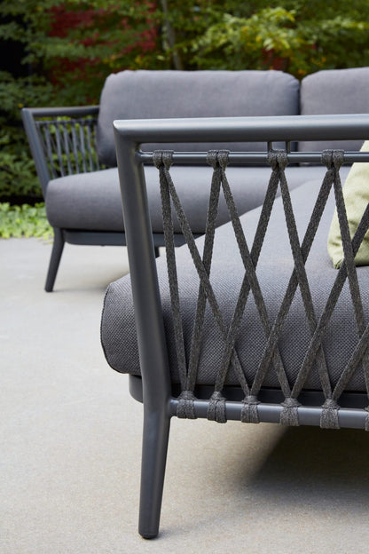 Ridge Rope Modular Lounge Set – 3-Piece – Lava Frame | Moss & Timber