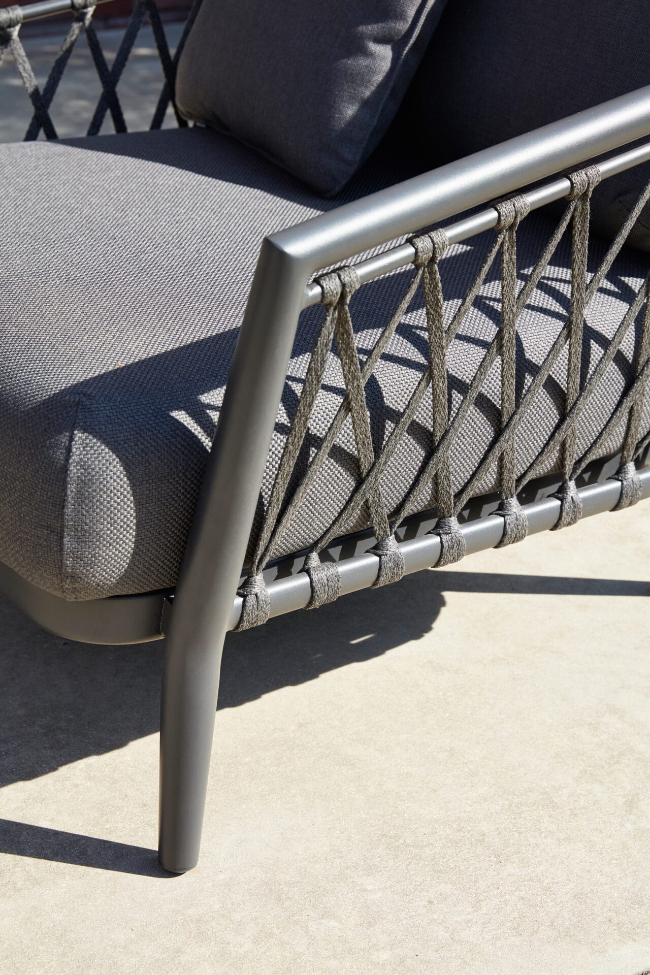 Ridge Rope Modular Lounge Set – 3-Piece – Lava Frame | Moss & Timber