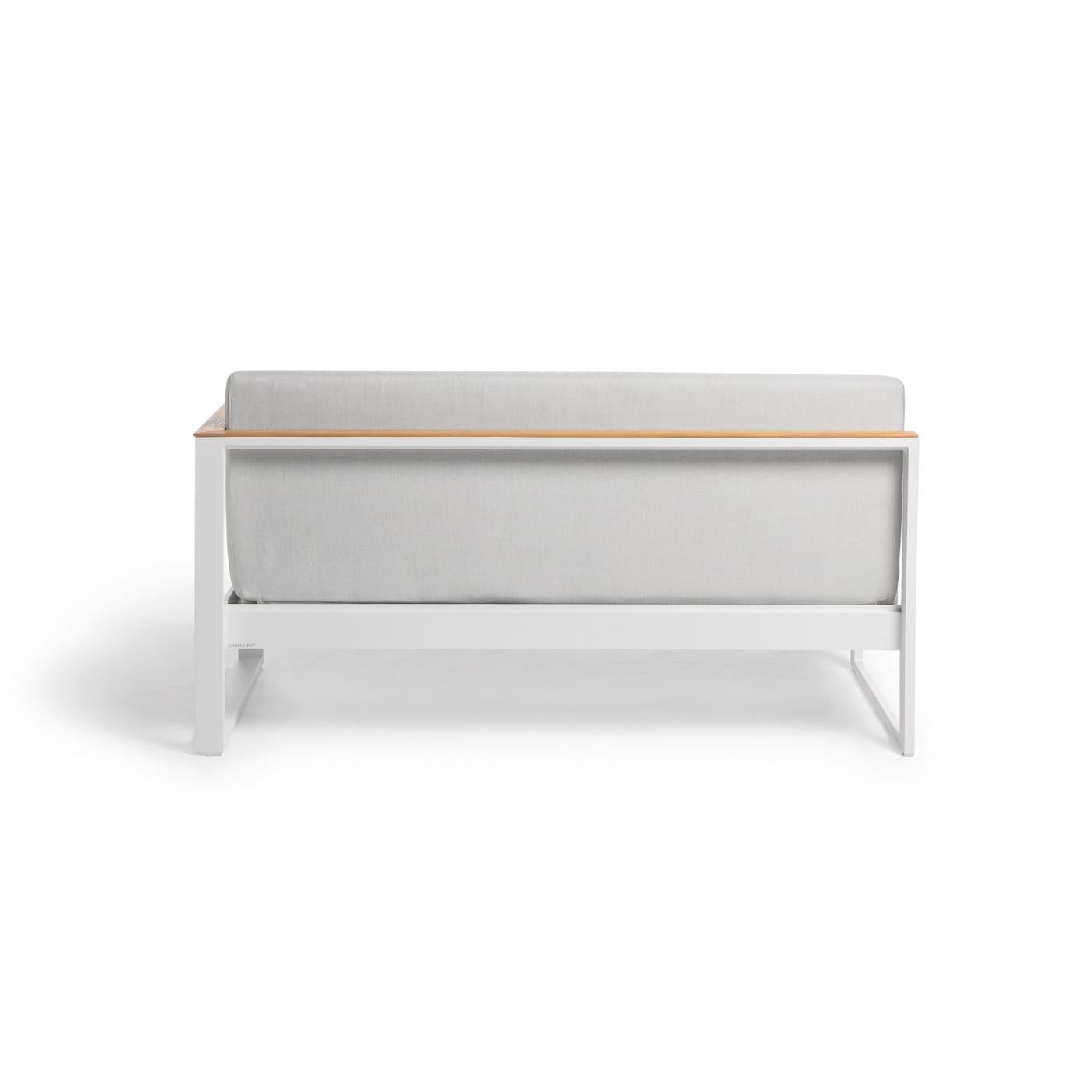 Sofa Set --Aluminum Lounge Sofa Set – 3-Piece – Thin Teak Armrest