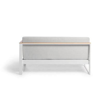 Sofa Set --Aluminum Lounge Sofa Set – 3-Piece – Thin Teak Armrest