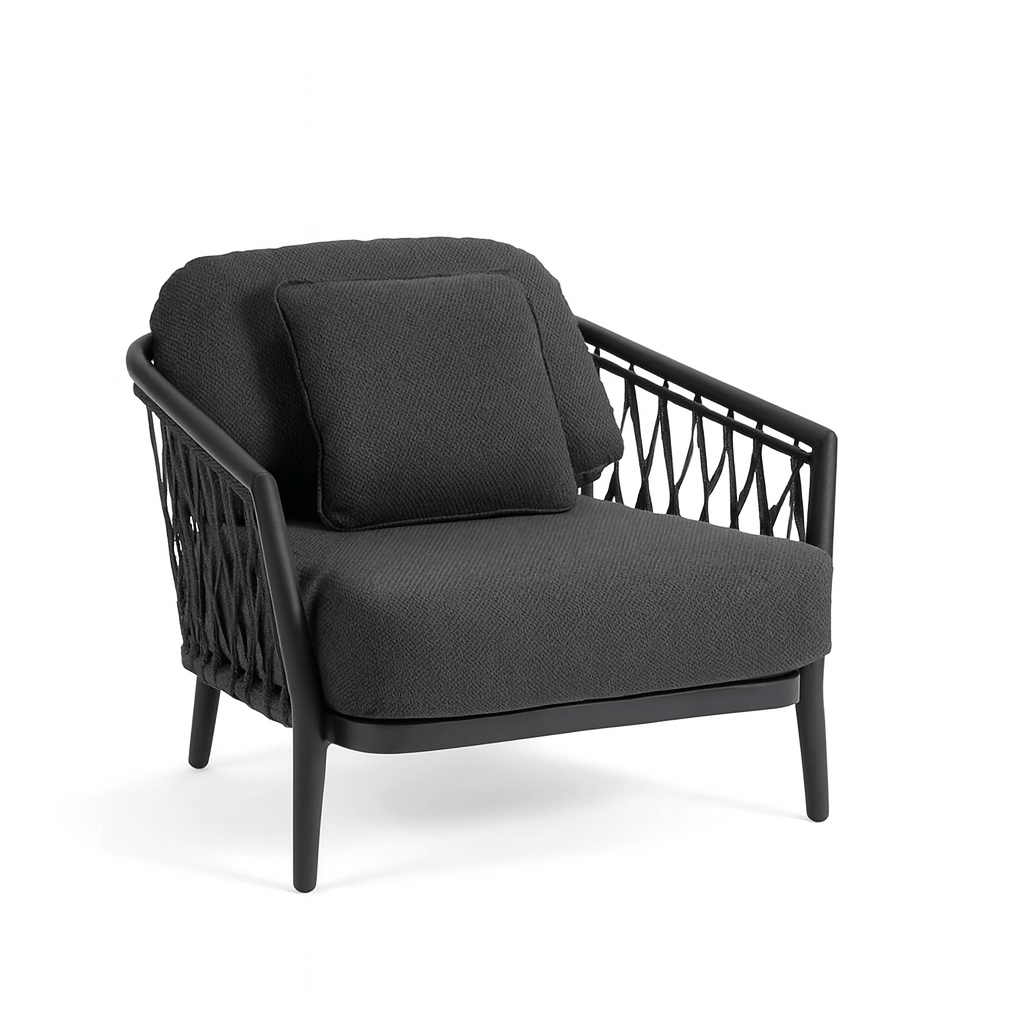 Ridge Rope Modular Lounge Set – 3-Piece – Lava Frame | Moss & Timber