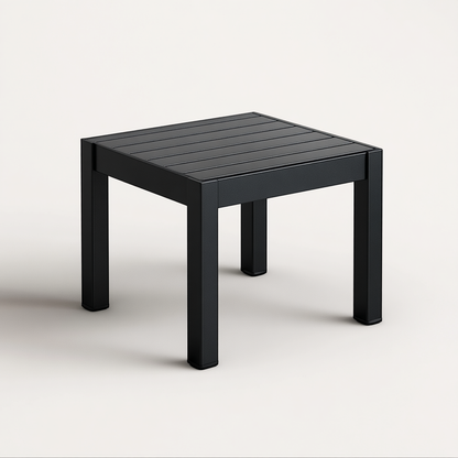 Aluminum Small Side Table – Welded – Black | Moss & Timber