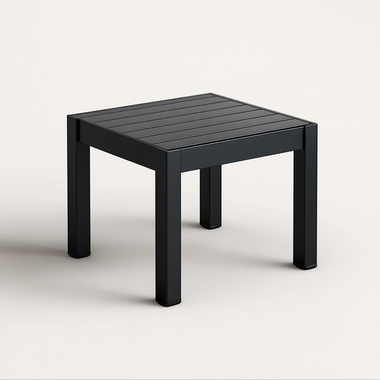 Aluminum Small Side Table – Welded – Black | Moss & Timber