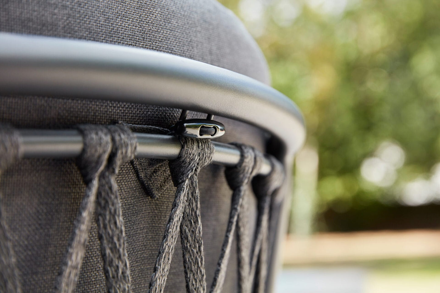 Dining Armchair – Rope & Aluminum – with Cushion Lava Frame | Moss & Timber