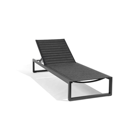 Aluminum & Textylene Sunlounger with Wheels – White & Lava Options | Moss & Timber